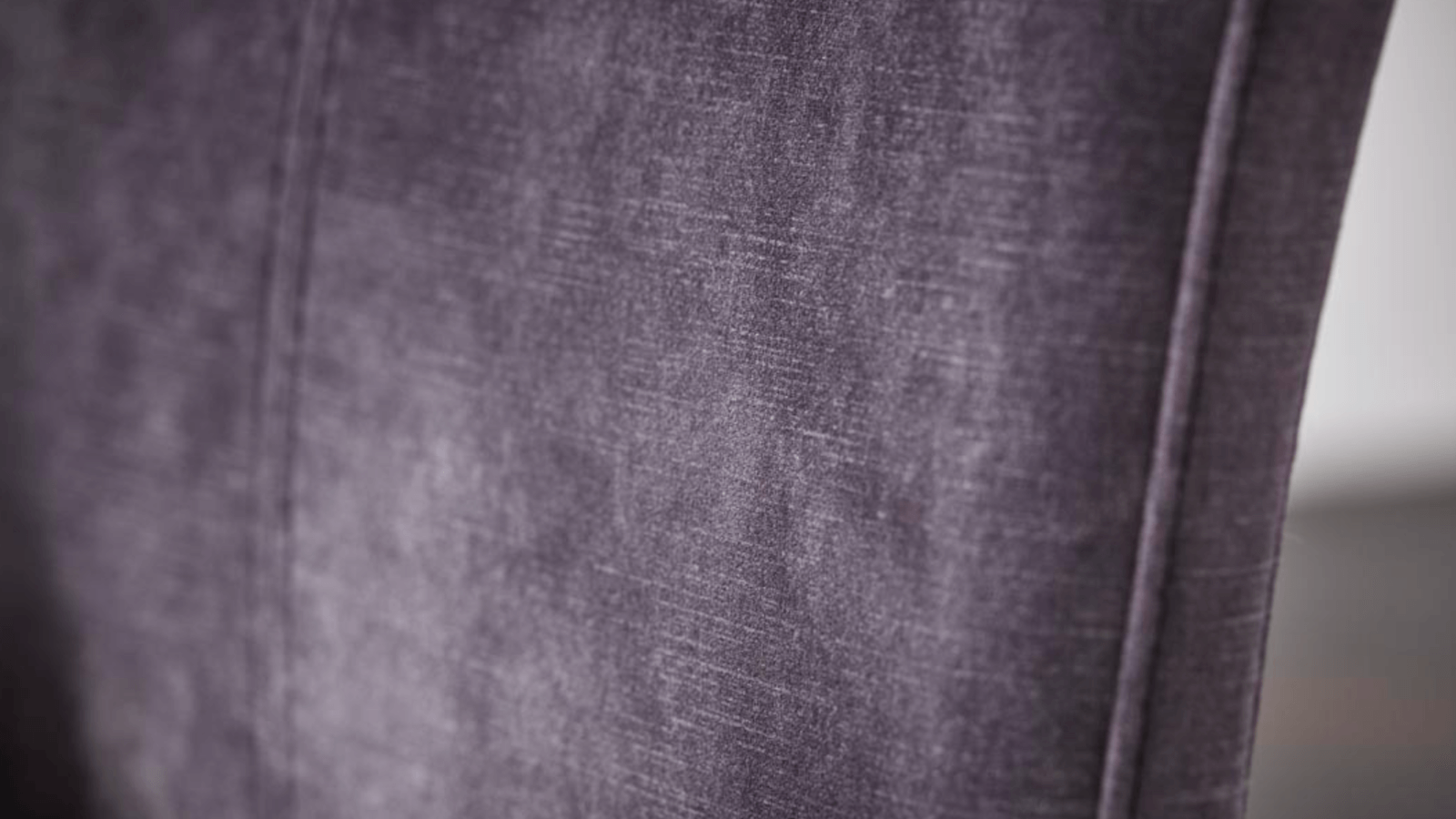 Stuhl 4110 - Stoff, Anthrazit mit schwarzem Metallgestell, pulverbeschichtet von Natura Home