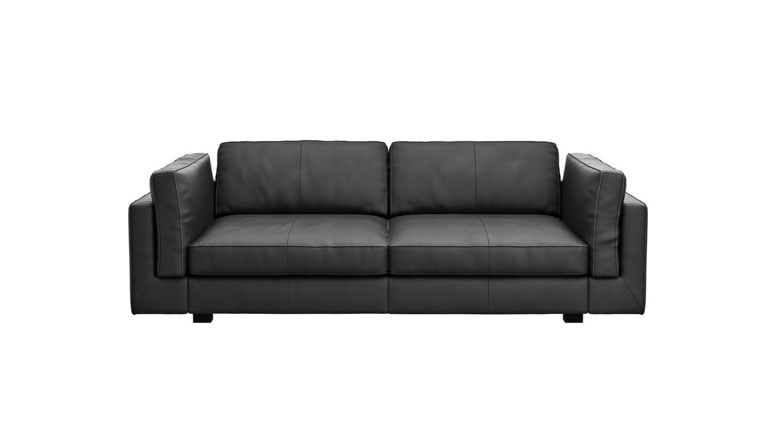Sofa Aprino 3 XXL in schwarzem Leder von Contur Einrichten
