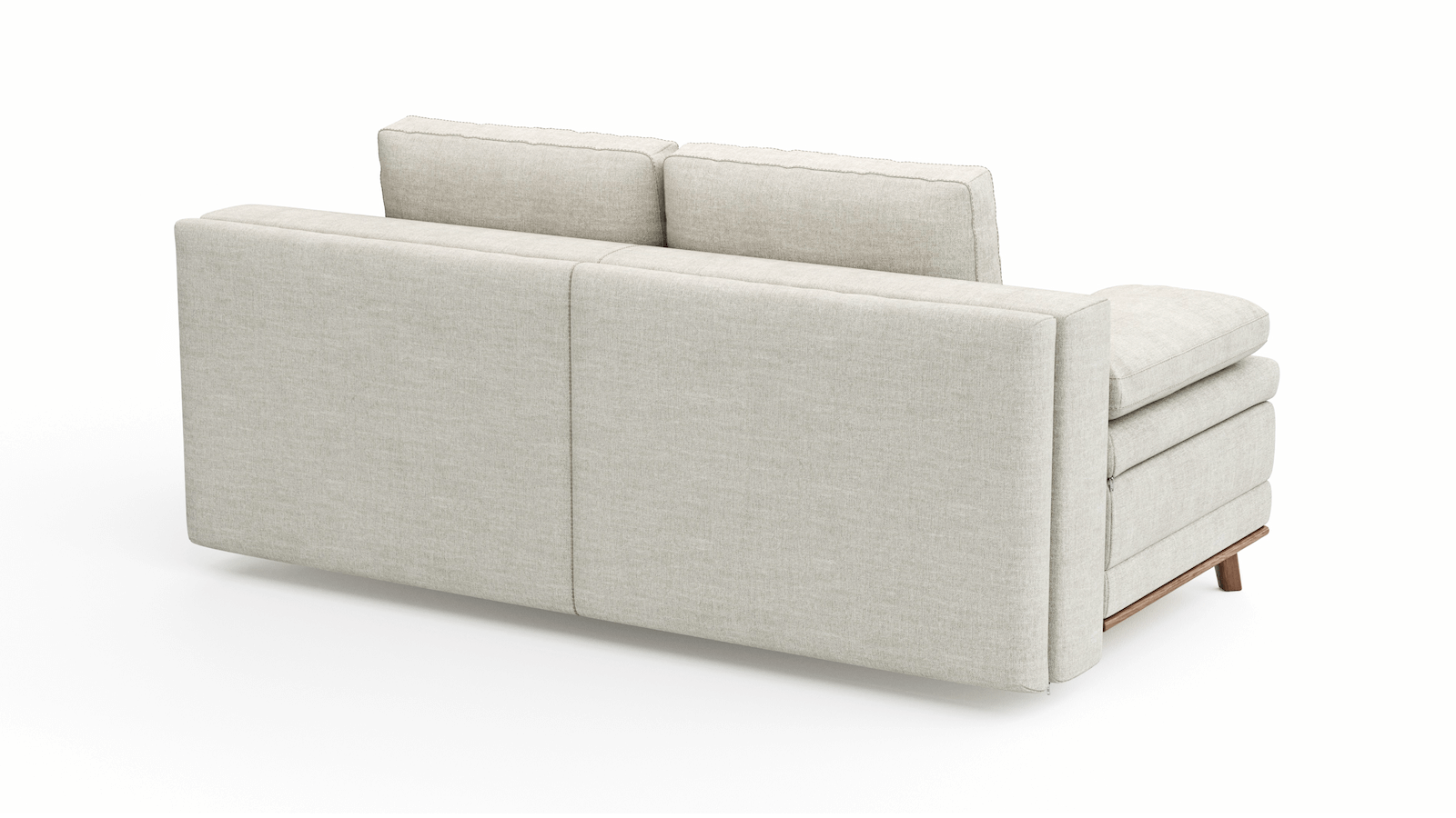 Sofa Lakeville2 - 2-Sitzer inkl. Schlaffunktion mit Bettkasten, Stoff, Natur von natura Home
