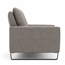 Tenero Sofa von Global Select, grau, Stoff, Metall Kufen