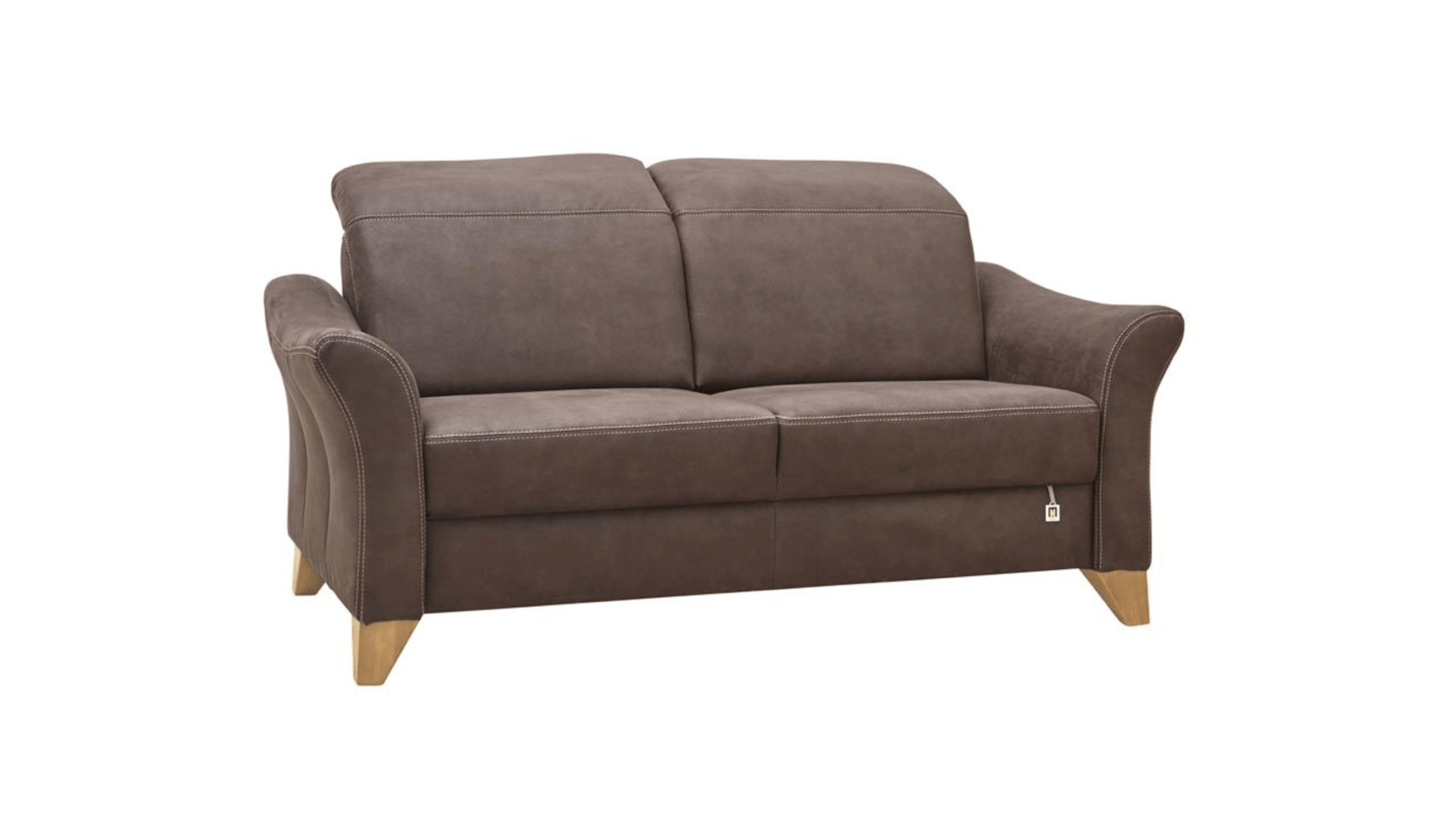 Sofa Canterbury - 2,5-Sitzer, Stoff, Dunkelbraun von Lebensart
