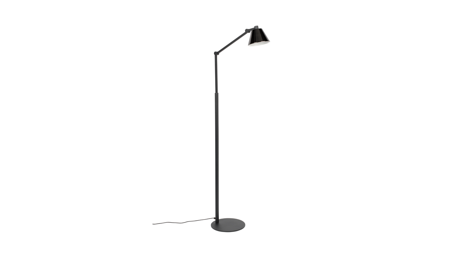 LED-Stehleuchte - H ca. 142,50 cm, Schwarz Raum.Freunde