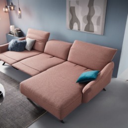 rotes 3 Seiter Sofa mit Relaxfunktion